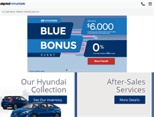 Tablet Screenshot of gyrohyundai.com